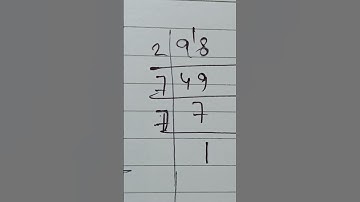 Factors of 98#shorts #maths #primefactorisation #shortvideo #viralvideo
