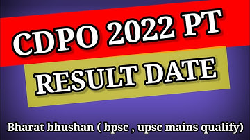 Bpsc Cdpo Pt Result 2022 |Cdpo Result 2022@Sixthsensewala