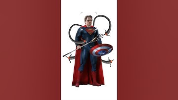 Super man + Iron man + Aquaman + Captain America + Doctor Octopus =💀 || #shorts #youtubeshorts