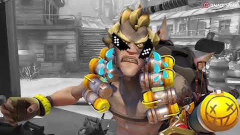 When enemy Junkrat tries to kill your team at spawn.... #overwatch2