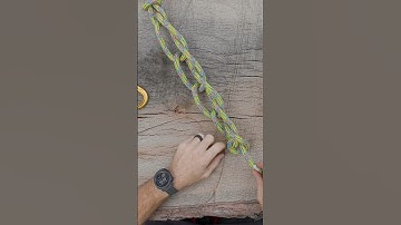 How to tie the daisy chain (chain sinnet) #arborist #treework #knots #shorts