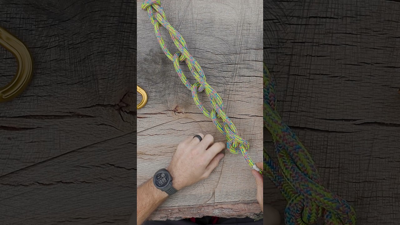 Как завязать гирлянду из цепочек (цепочку из синнета) 