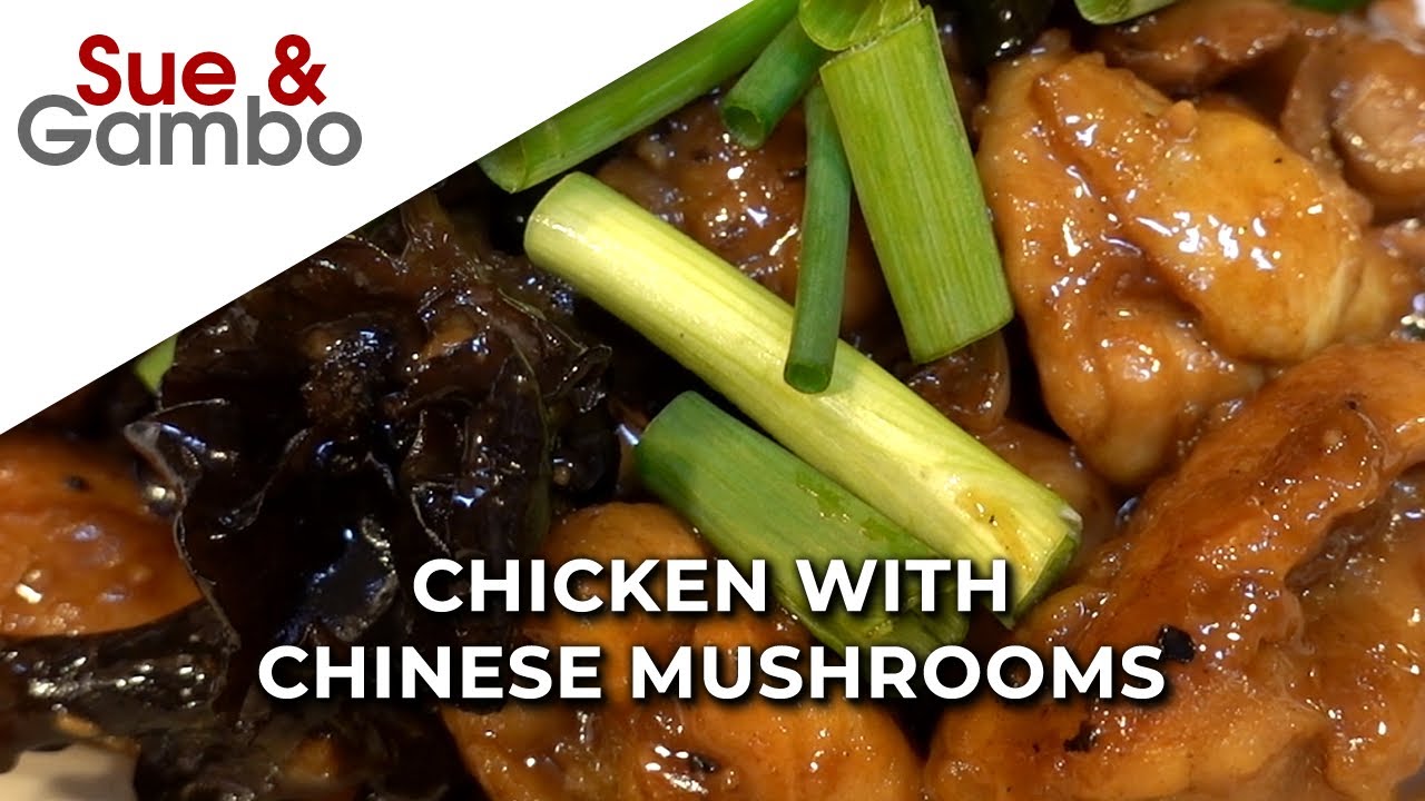 Chicken with Chinese Mushrooms Recipe YouTube