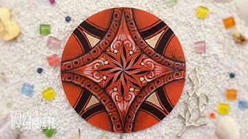 Zentangle 禪繞畫 禅绕画 #1256 How to draw by Eva Wu Zendala 禪陀羅 Zendoodle