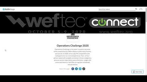 How to attend Operations Challenge events at WEFTEC Connect