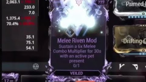 Wf Riven Sustain 6x Melee Combo for 30seconds with active pet `Easy Method´ 2020