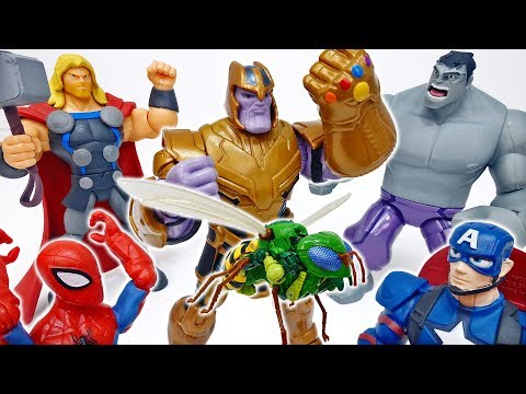 Tayo Amusement Park Is <strong>Under</strong> Attack By Thanos And Waspinator~! Help <strong>Us</strong>, Avengers #ToyMartTV