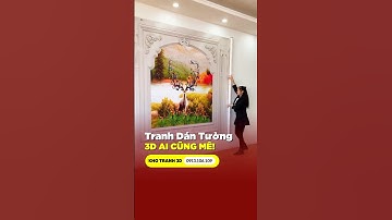 Tranh vải dán tường khổ lớn cho phòng khách #shorts #shortvideo