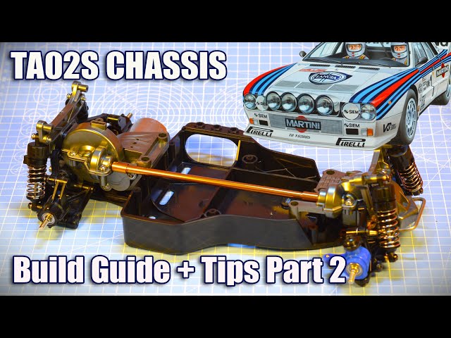 Tamiya TA02S Lancia 037 Build Guide & Tips Part 2 (Parts Bags B