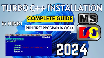 How to Download and Install Turbo C++ for C/C++ Programming on Windows 10/11 [ 2024 ]  in HINDI