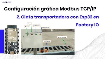 2 Controlar cinta transportadora con Esp32 en Factory IO