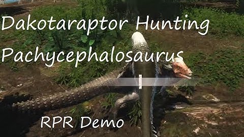 Dakotaraptor Hunts Pachycephalosaurus-RPR Demo-Saurian, Hell Creek, Dinosaur