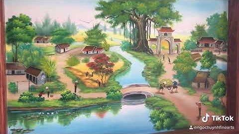Tranh đồng quê đẹp nhất Hưng Hà Thái Bình
