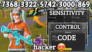 NEW UPDATE 3.2.0 ⚡ BEST SENSITIVITY CODE + CONTROL SETTINGS PUBG MOBILE /BGMI