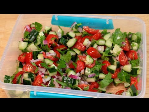 Just cut and mix! So easy and delicious! My Family Never Gets Tired of Eating This healthy Salad