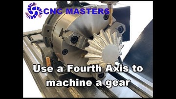 Use a 4th Axis on a CNC mill to machine a miter gear