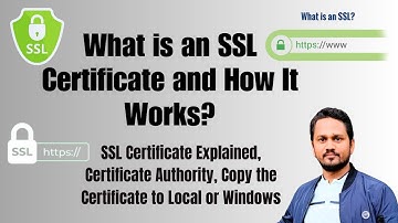 What is SSL certificate and how does it work? | What is the purpose of an SSL certificate?