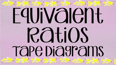 Equivalent Ratios   Tape Diagrams