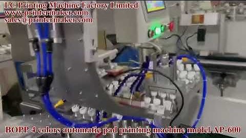 BOPP 4 colors automatic pad printing machine model AP-600