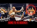 Intense shaolin monk vs pro boxer