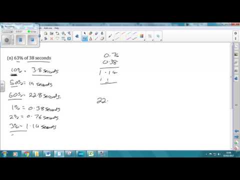 Yr 9 and Yr 10 lesson on percentage of amounts