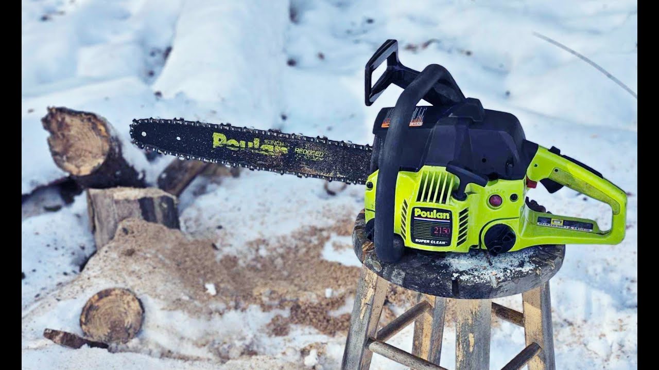 Poulan 2150 Chainsaw SEE IT RUN and CUT !! Vintage King Motor Sports ...