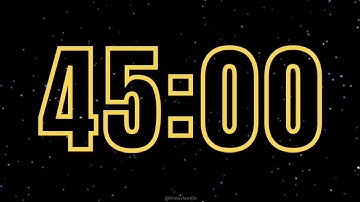45 Minute Countdown Timer | Space Flow ✨