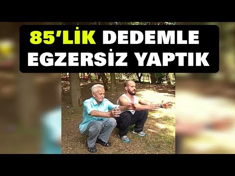 85'lik Dedemle Egzersiz Yaptık