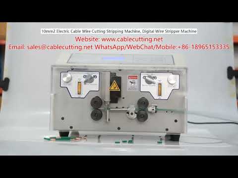 10mm² Electric Cable Wire Cutting Stripping Machine, Digital Wire Stripper