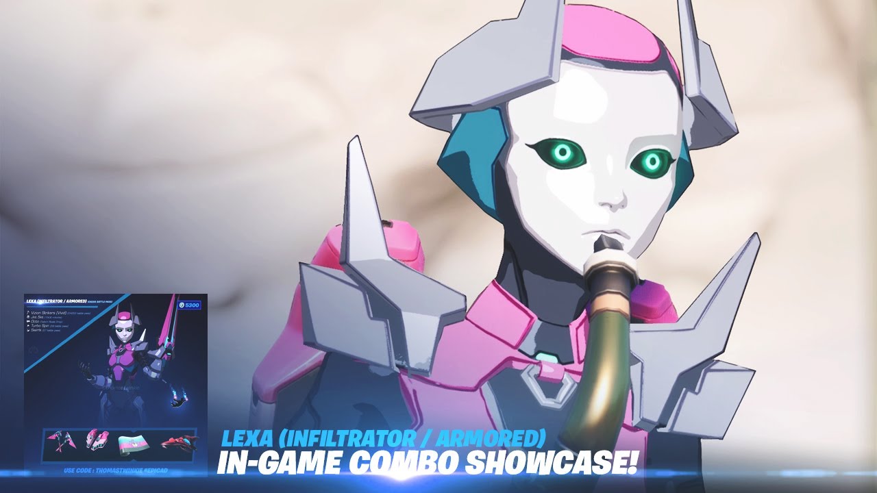 Fortnite Lexa (Infiltrator) - In Game Combo Showcase!