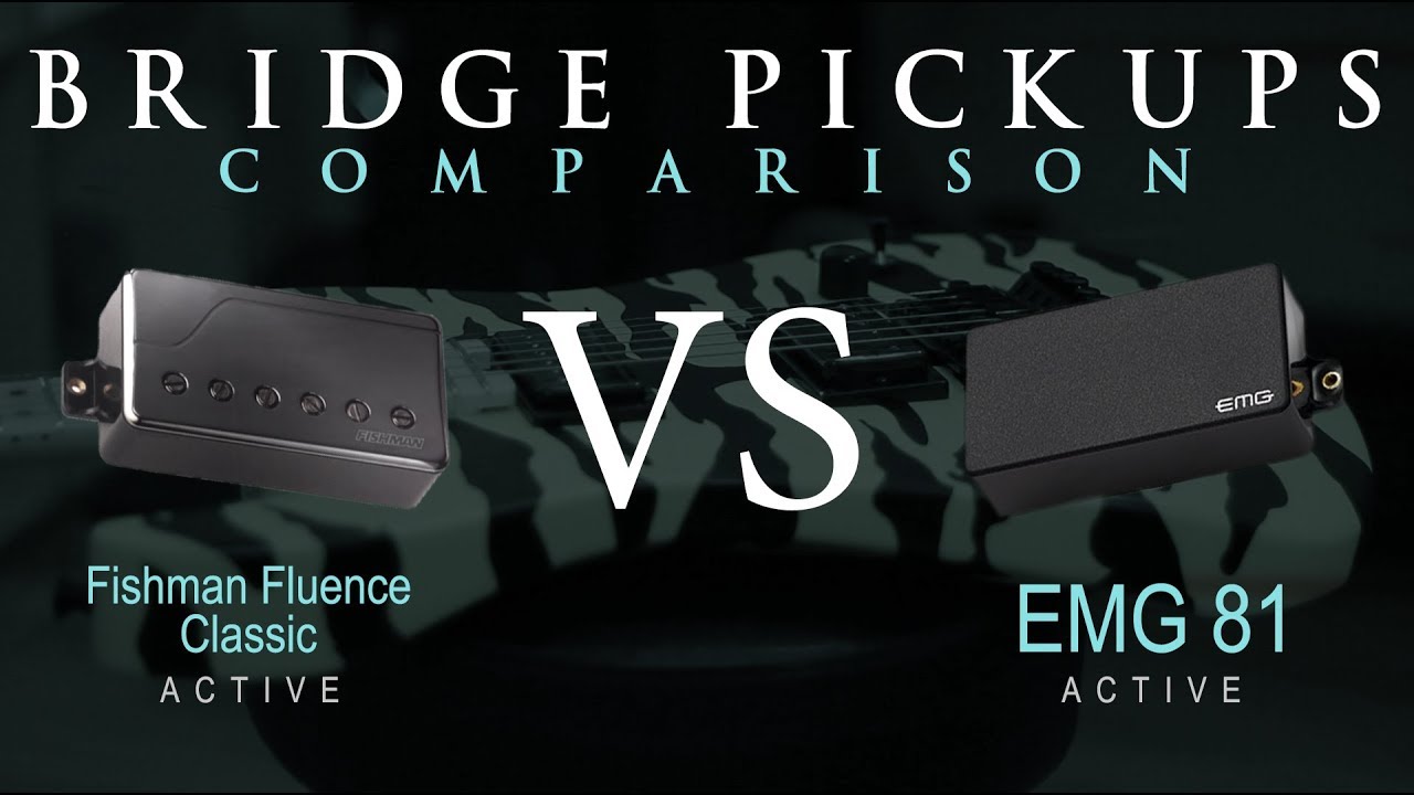 FISHMAN Fluence Classic vs EMG 81 Active Bridge Pickup Guitar