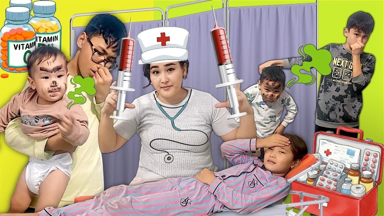 ЗЛОЙ ДОКТОР МАМА😱| БОМЖ БАЛА ТАУЫП АЛДЫҚ🤢|ДӘУ УКОЛ САЛДЫҚ 💉#trend 