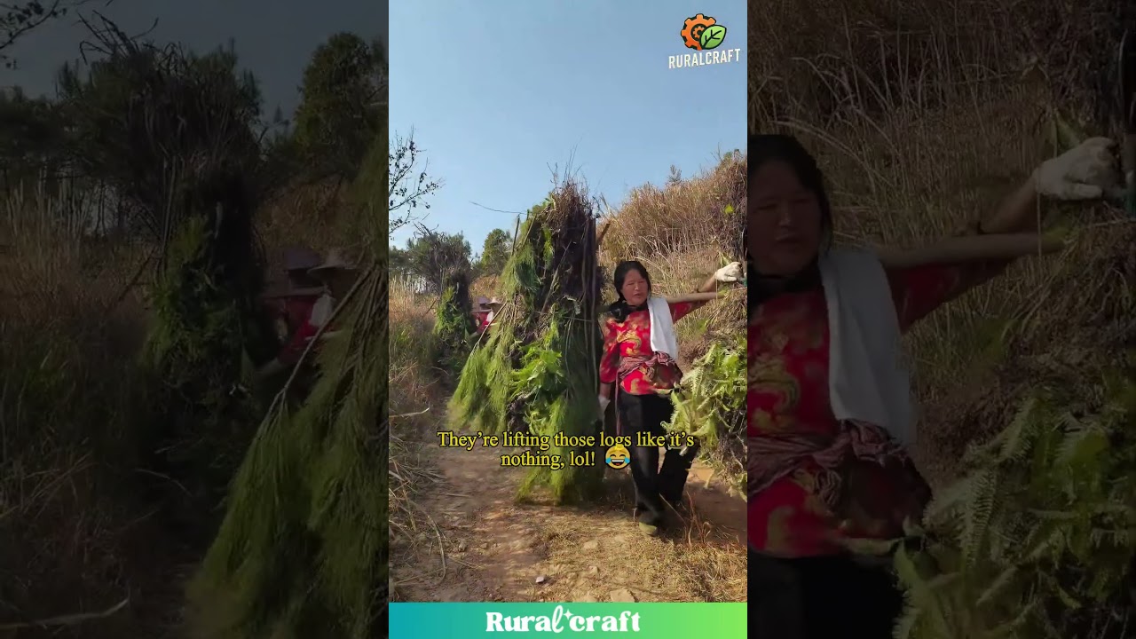 Women Lifting Wood Like It’s Nothing, Seriously! 