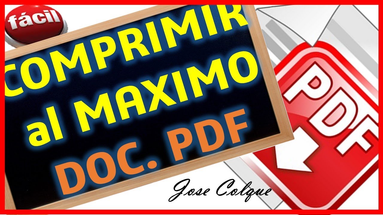 COMPRIMIR documentos PDF al MAXIMO para enviarlo por WHATSAPP 💡