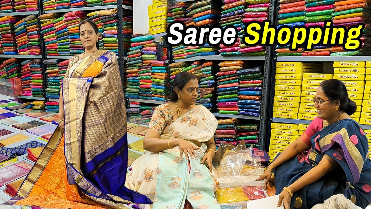 ❤️Brinda க்கு சேலை எடுக்க போனோம் | Saree Shopping in Kanchipuram | Pattu Saree Shopping