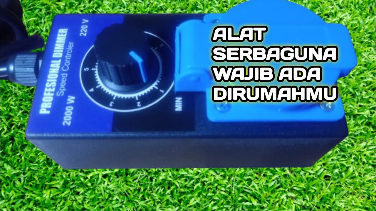 Tutorial Cara Menggunakan Profesional Dimmer, Speed Control 2000W - YouTube