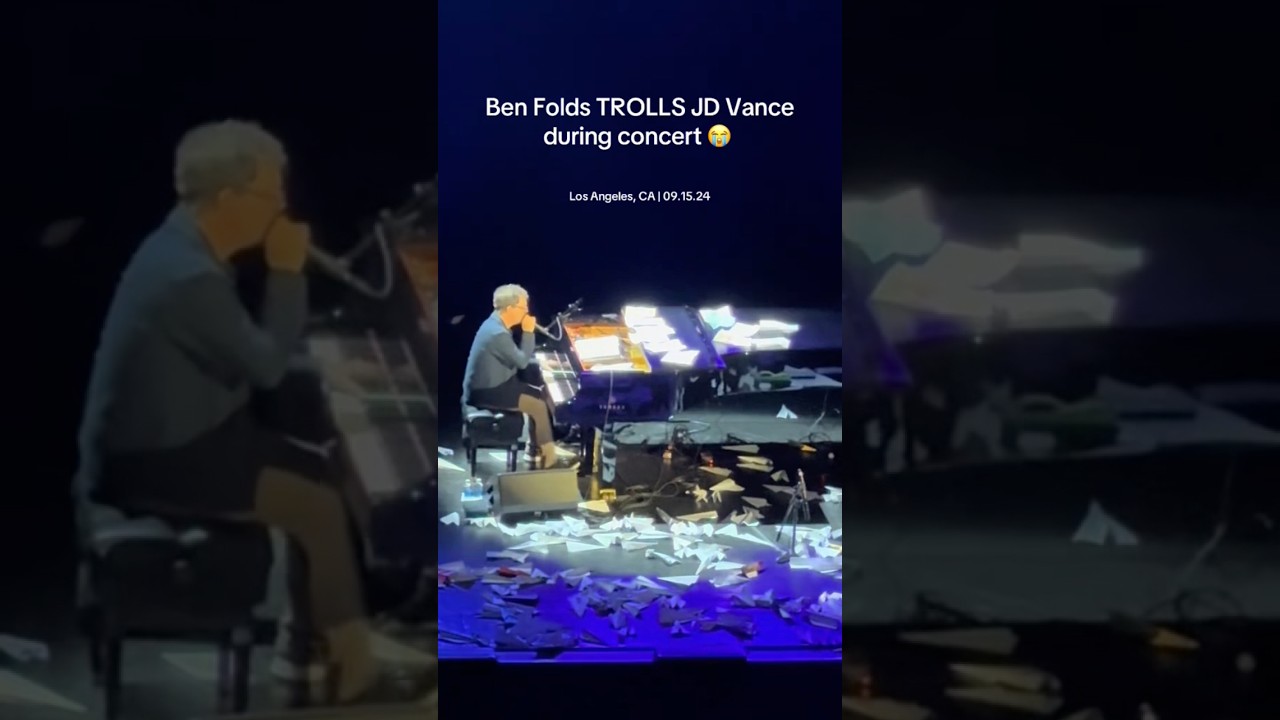 Ben Folds HILARIOUSLY TROLLS JD Vance During LIVE Concert…Crowd ERUPTS in Laughter