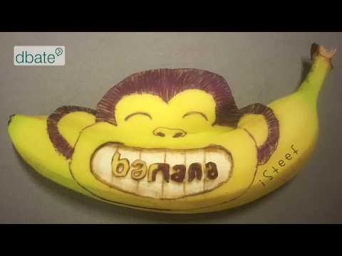 Kunst auf Bananen: So macht 