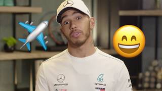 Flying tips from Lewis Hamilton