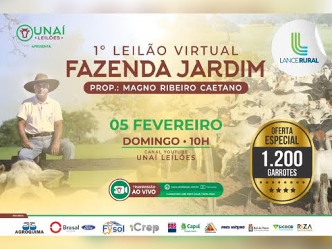 1º Leilão Virtual Fazenda Jardim 