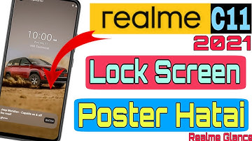 Realme C11 2021 Lock Screen Poster Hatai | Realme Glance ko band karen | HM Technical