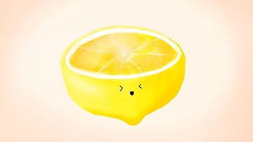 Cute Lemon speed drawing | (Krita) | Louis Arts