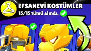 EFSANEVİ KOSTÜM KOLEKSİYONUNU TAMAMLADIM !!! - Brawl Stars