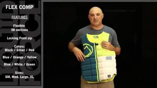 A comfortable, flexible neoprene vest that fits everyone. the
reversible flex comp has all flexibility of pullover vests but with
ease entry ...