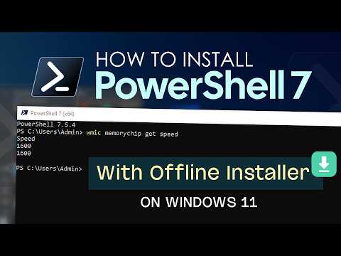 How to Install PowerShell 7 on Windows 11 with Offline Installer