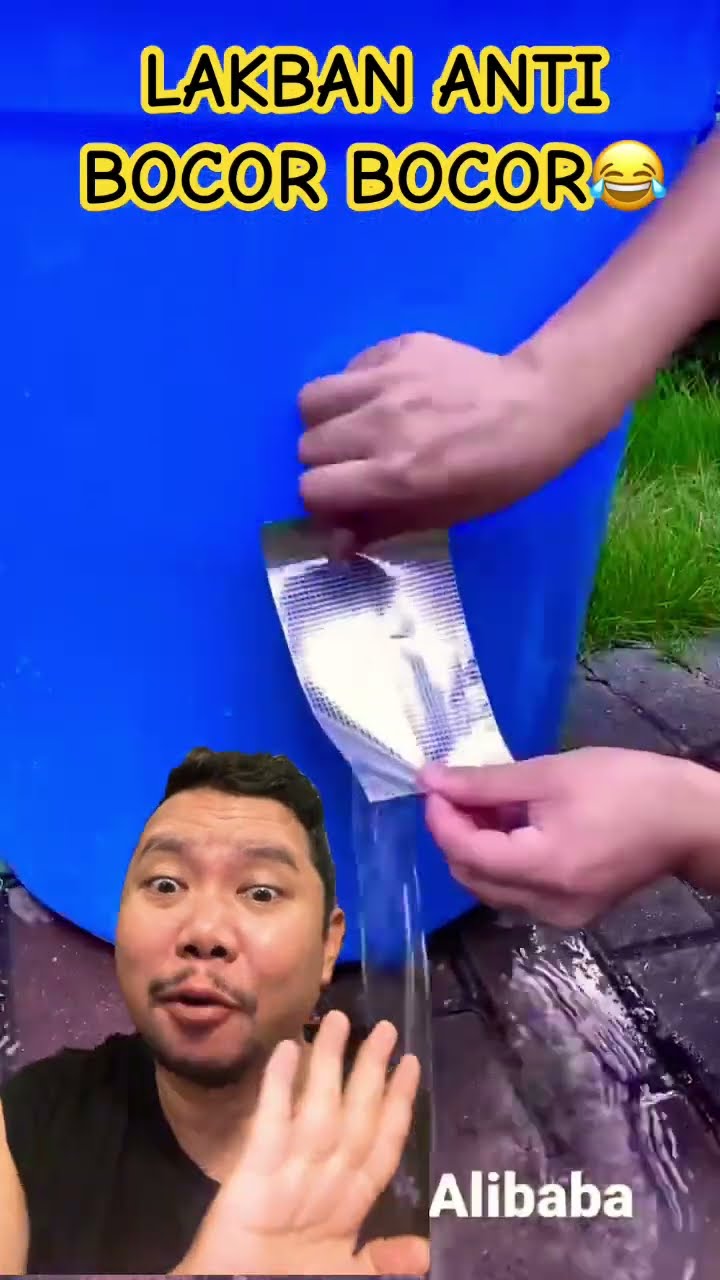 LAKBAN ANTI KEBOCORAN AIR!!!! #goodthing #useful #funny #satisfying #diy