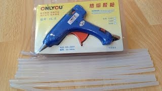 Клеевой пистолет - Hot Melt Glue Gun.(Hot Melt Glue Gun. Пистолет для горячего клея куплен в Китайском интернет магазине по цене $3.95. Вместе с ним купил..., 2014-01-30T09:38:12.000Z)