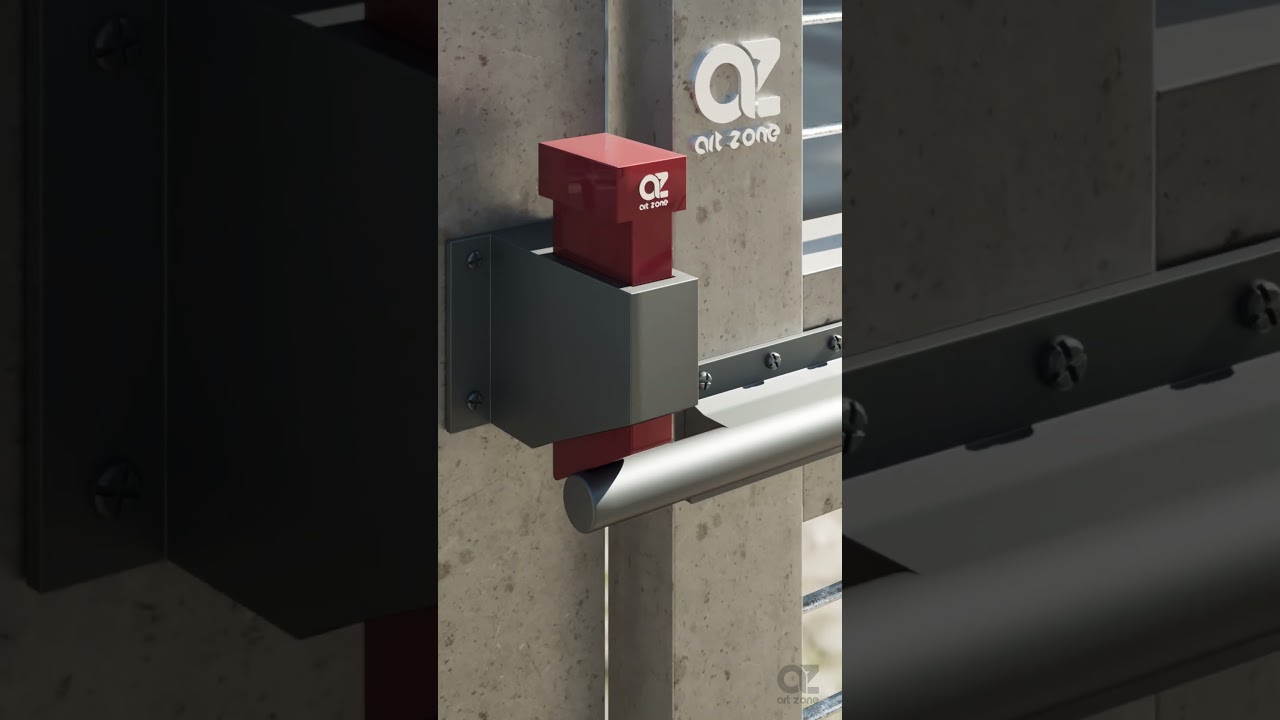 A auto-lock slide door latch for the main boundary gate.