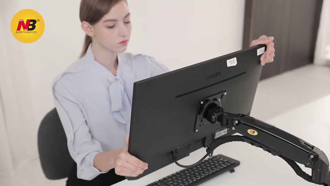 NB F80 Gas Strut Desktop Mount support 17"-30" Monitor