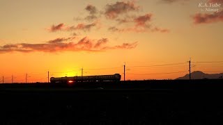 【鉄道のある風景】JR山陰本線 令和最初の名月は13日の金曜日 (13-Sep-2019)